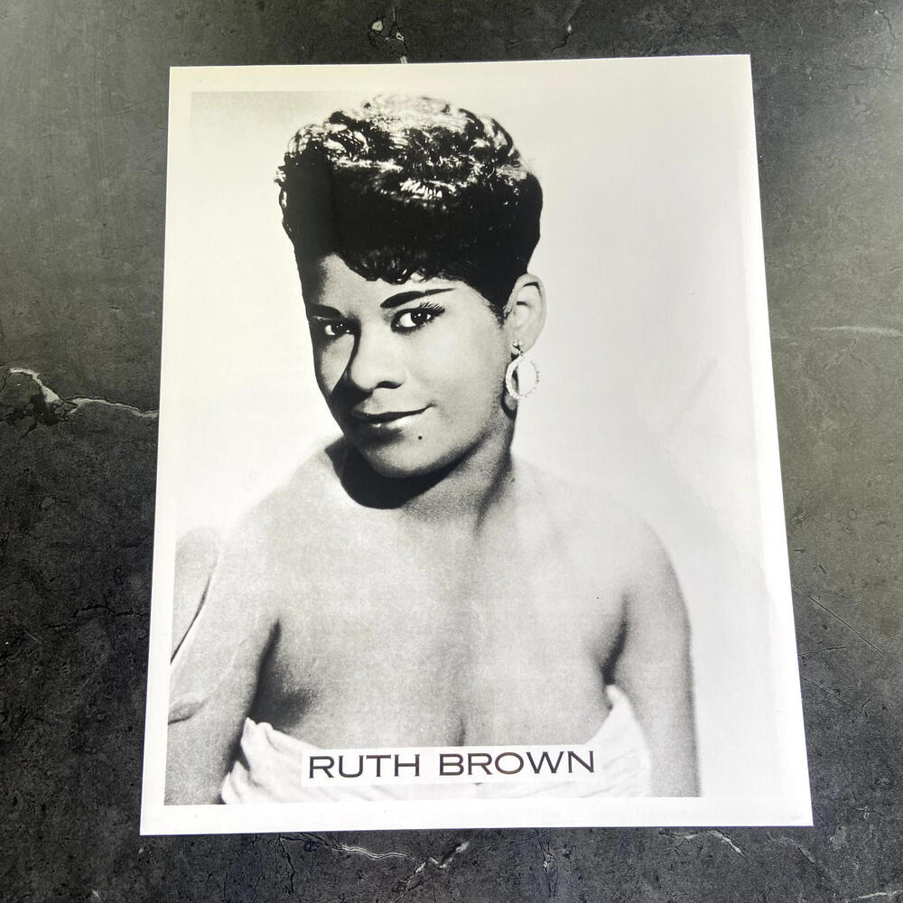 Ruth Brown Headshot Glamour Shot B&W 8x10 Print Glossy (R15)
